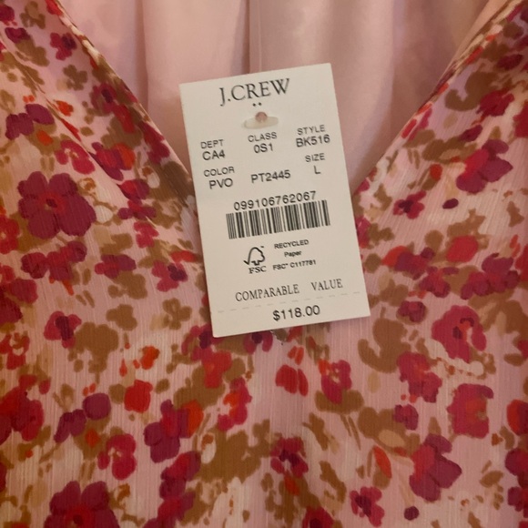 NWT  j crew floral lined dress - Picture 2 of 4